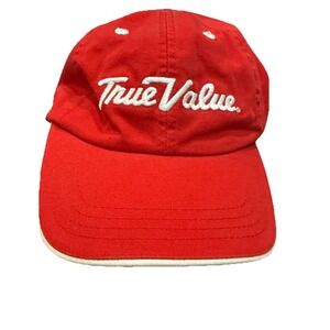 True Value Hardware Hat Cap Size Adult One Size Fits Most Red Adjustable H151